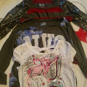 Girls size 8 JUSTICE shirts